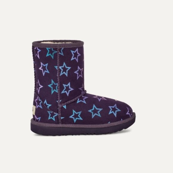UGG Girls' Classic II Iridescent Stars Boots - Picture 2 of 7